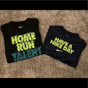 Boys sz 7 NIKE dri fit tees
